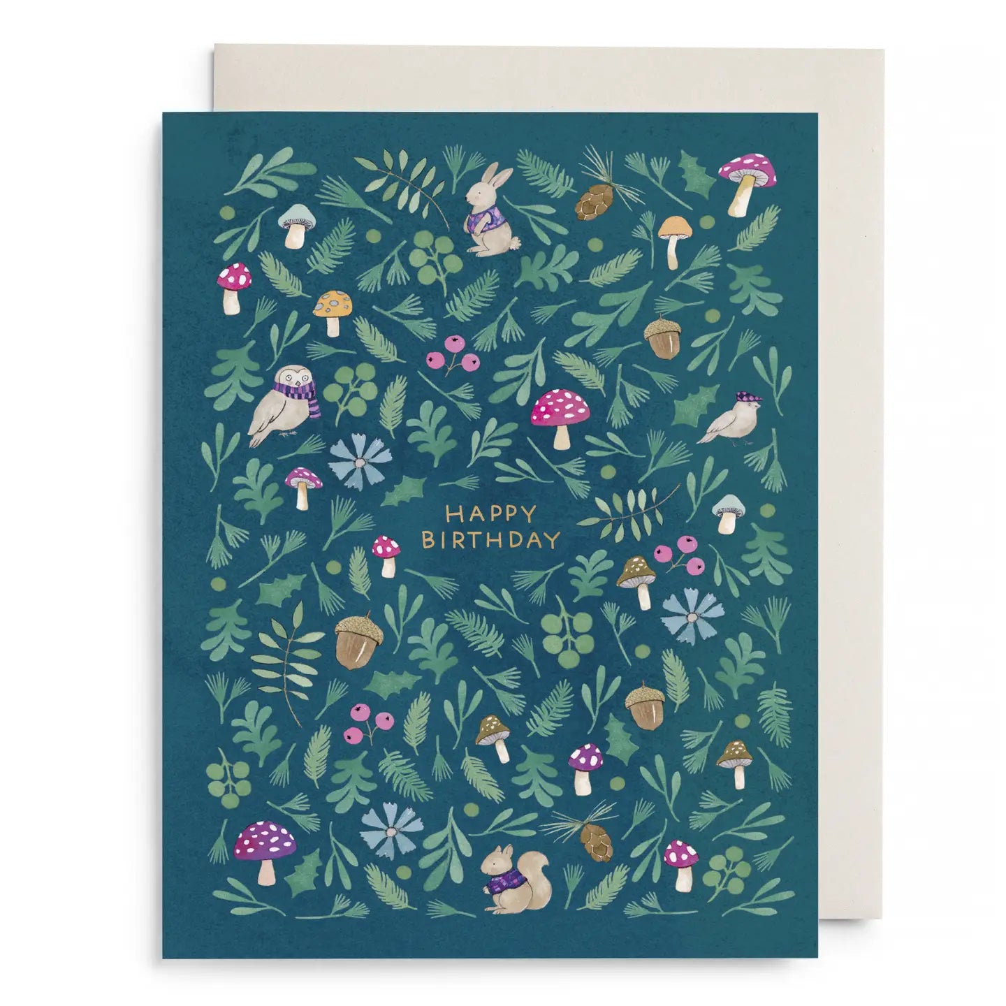 E. Frances Paper Cards Enchanted Forest Birthday Greeting Card