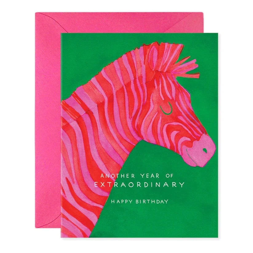 E. Frances Paper Cards Extraordinary Zebra Birthday Card