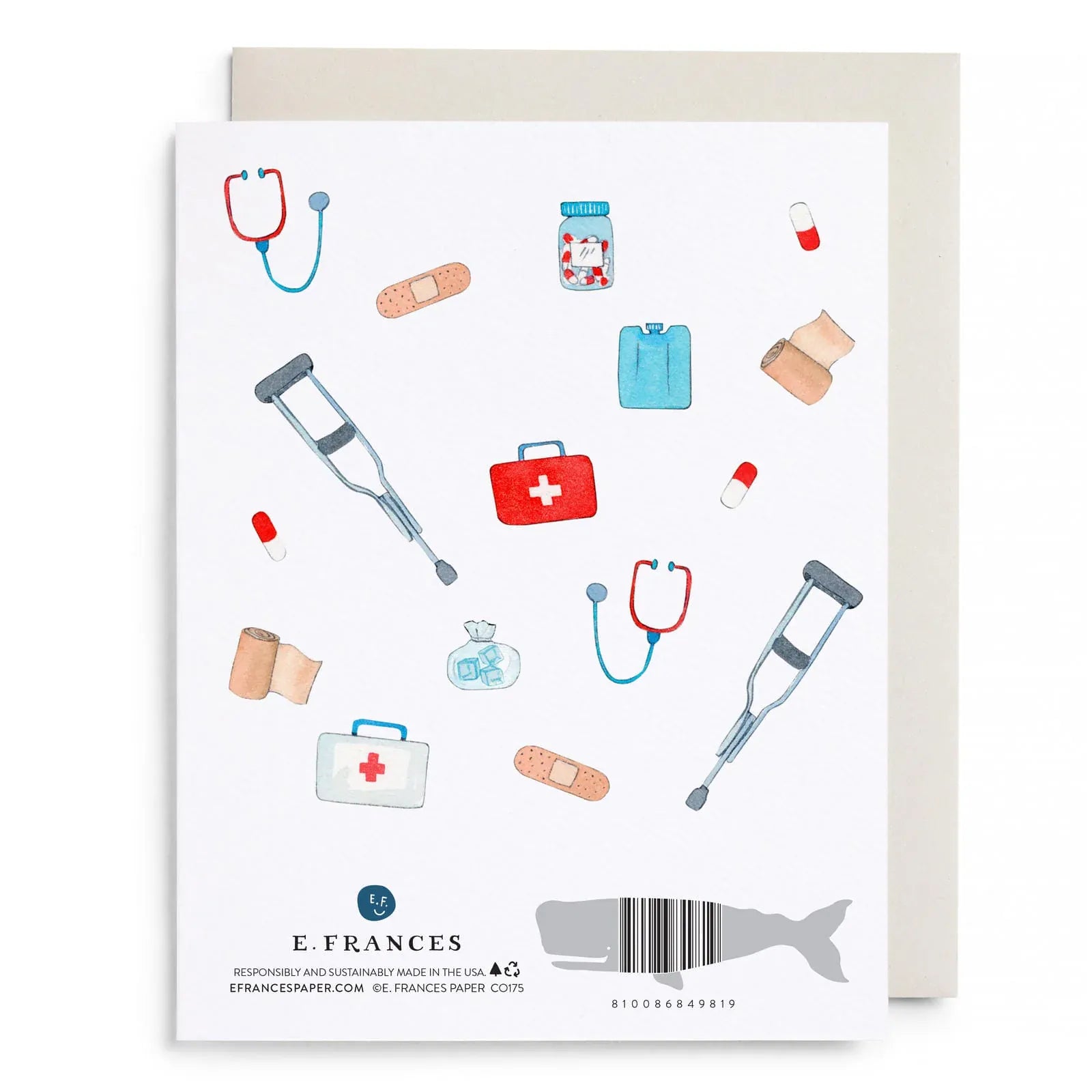 E. Frances Paper Cards First Aid Kit Greeting Card