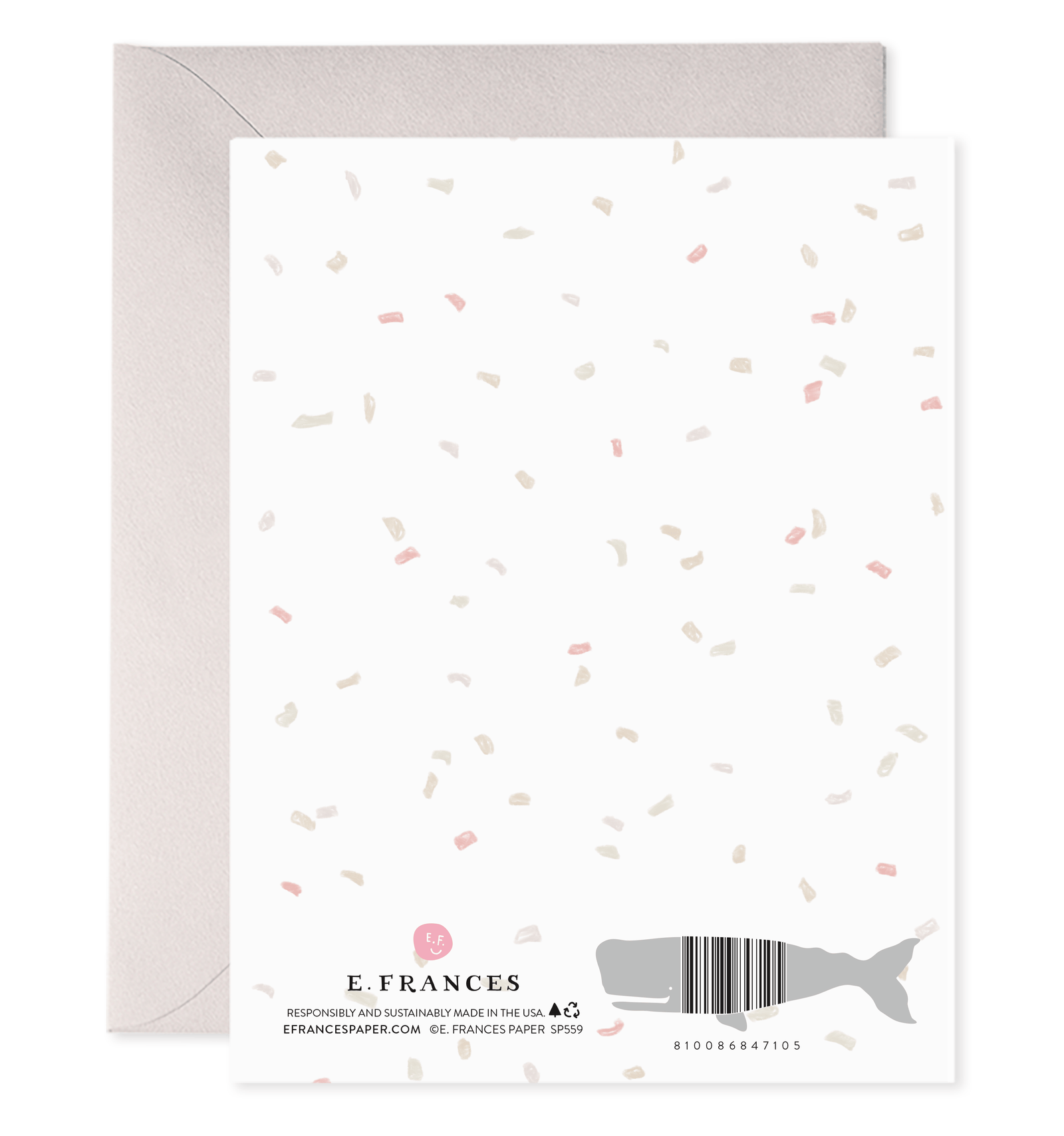E. Frances Paper Cards Frosted Wedding Greeting Card