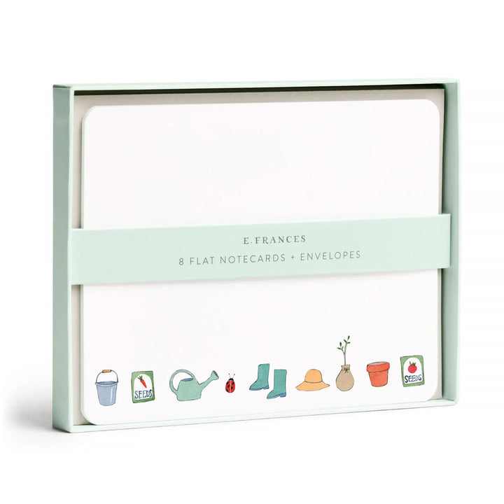 E. Frances Paper Cards Gardener Flat Note Set