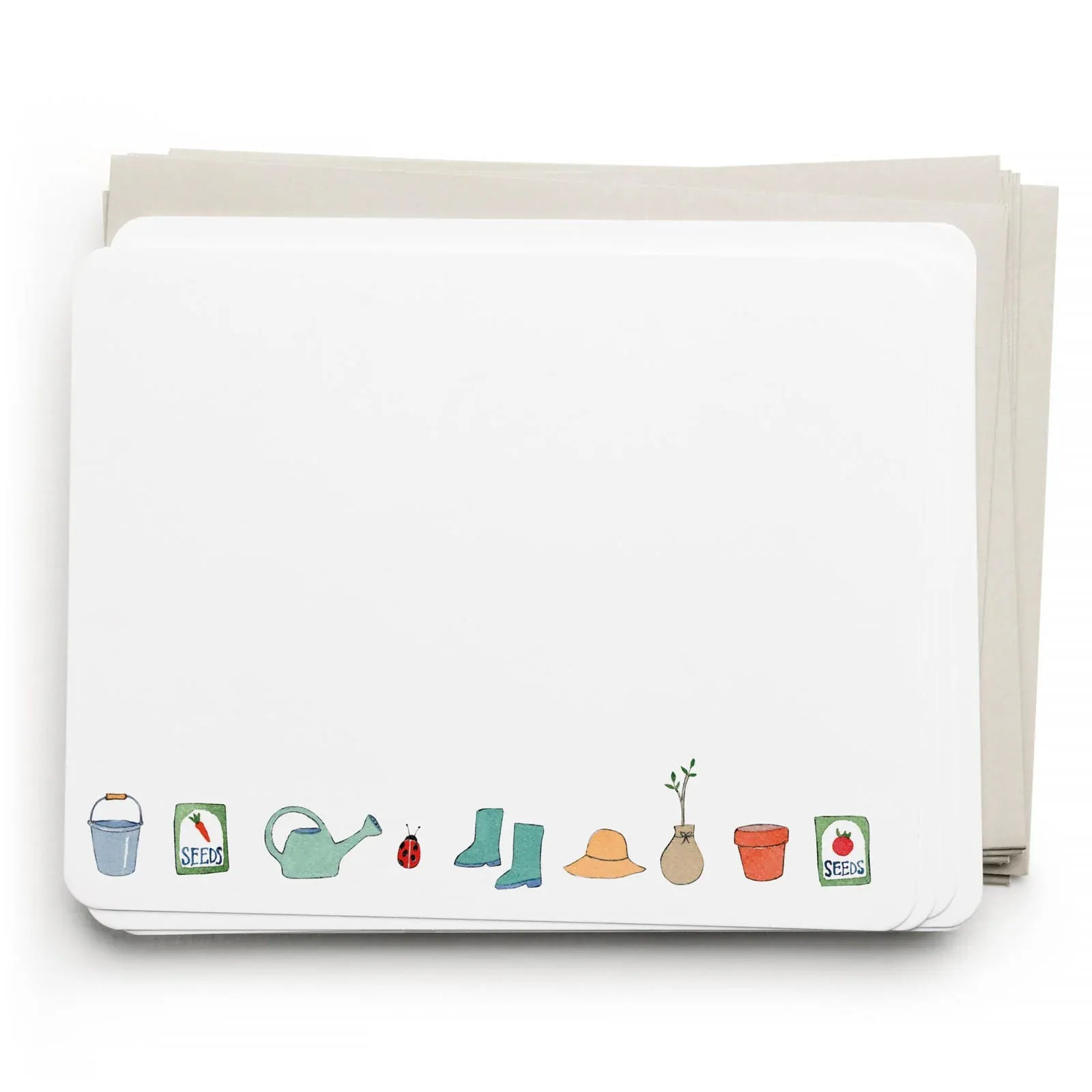 E. Frances Paper Cards Gardener Flat Note Set