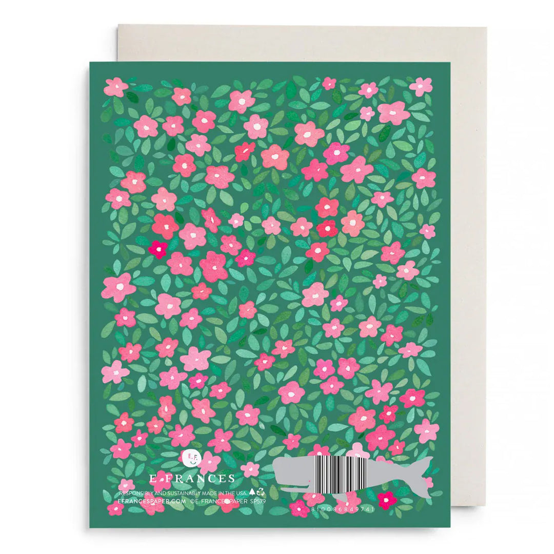 E. Frances Paper Cards Green Petals Mother's Day Greeting Card