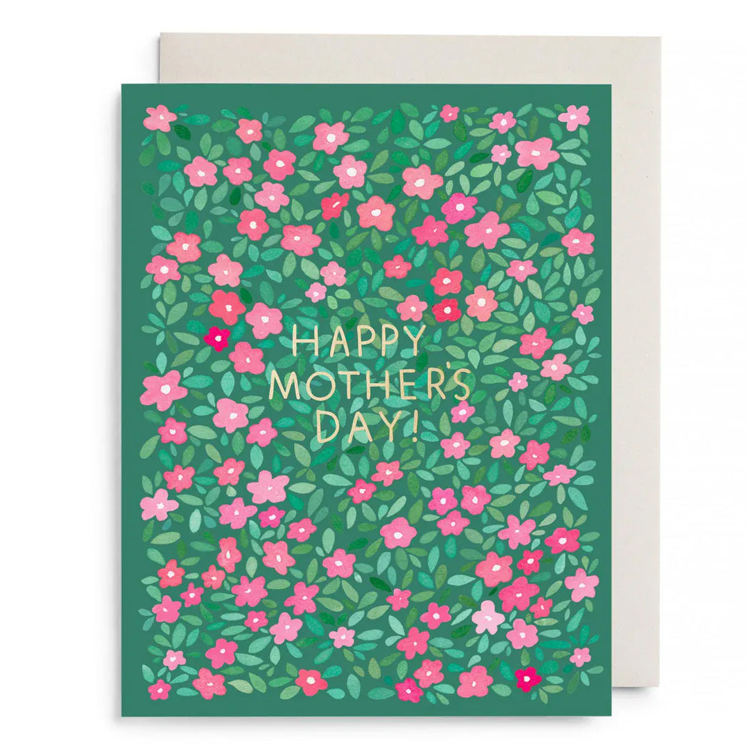 E. Frances Paper Cards Green Petals Mother's Day Greeting Card