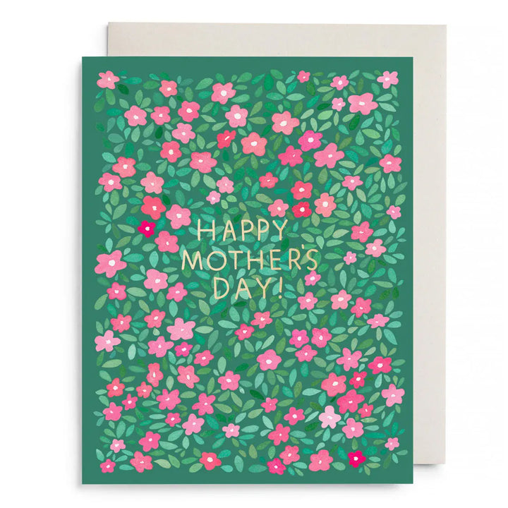 E. Frances Paper Cards Green Petals Mother's Day Greeting Card