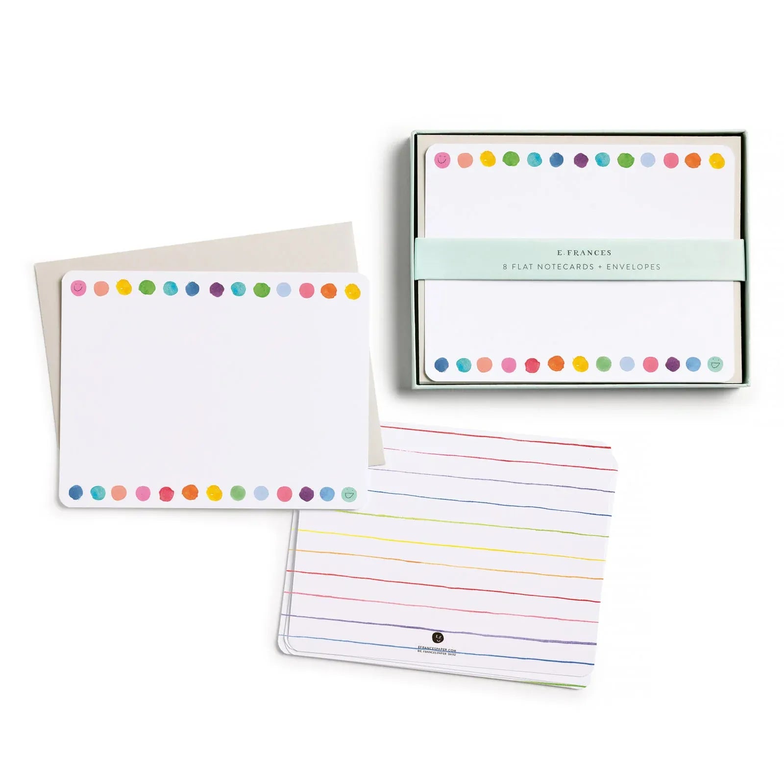 E. Frances Paper Cards Happy Dots Flat Note Set