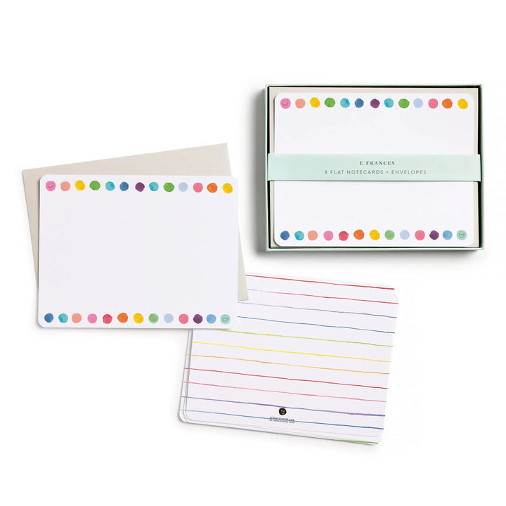 E. Frances Paper Cards Happy Dots Flat Note Set