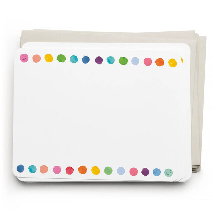 E. Frances Paper Cards Happy Dots Flat Note Set