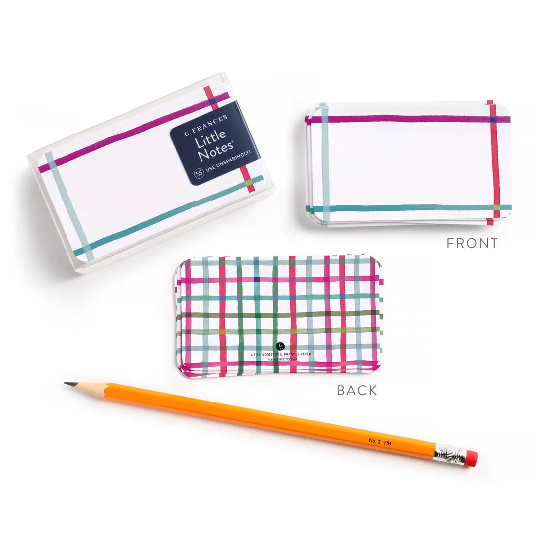 E. Frances Paper Cards Happy Plaid Little Notes