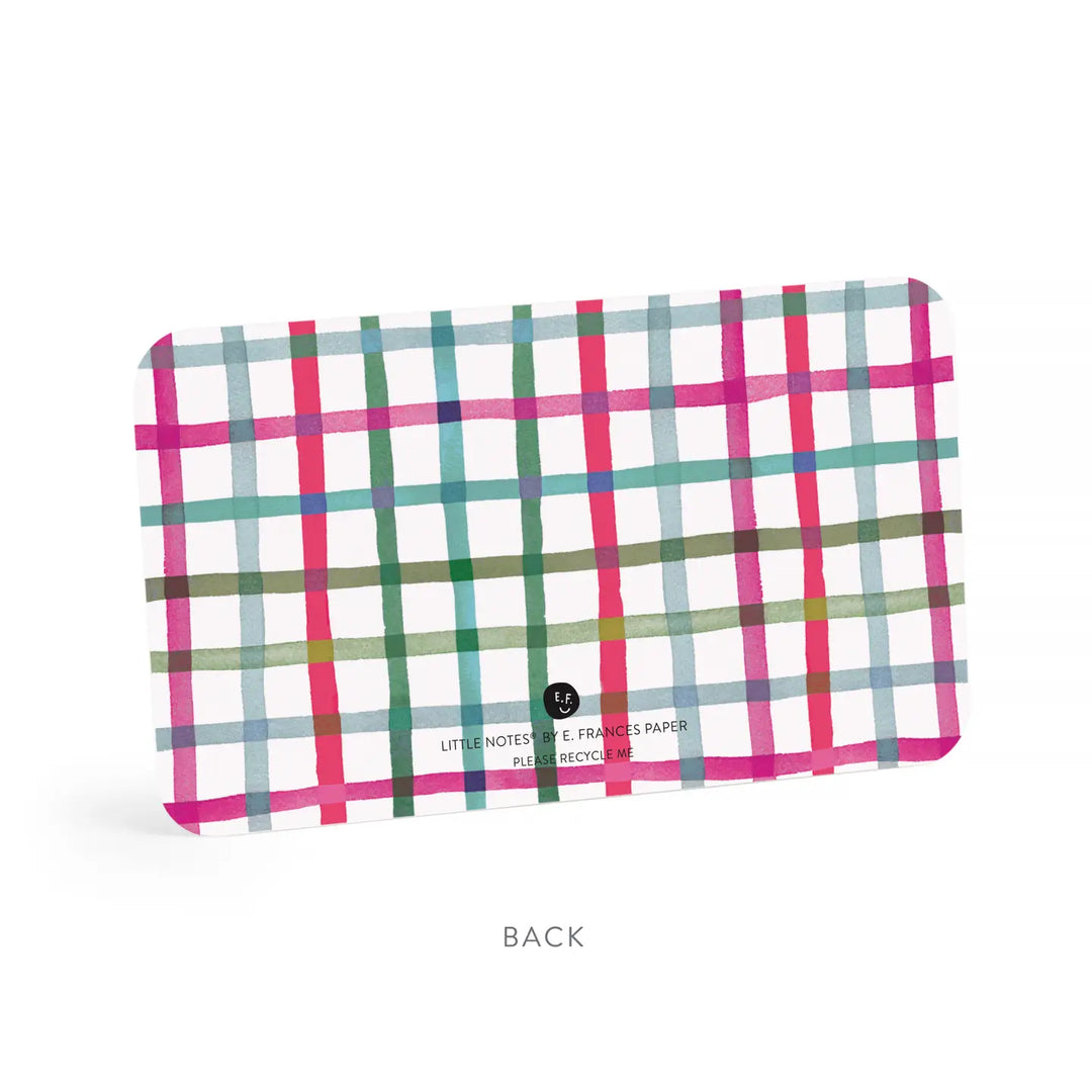 E. Frances Paper Cards Happy Plaid Little Notes