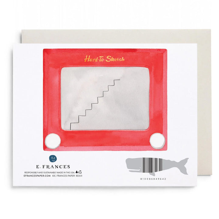 E. Frances Paper Cards Hard to Sketch Birthday Greeting Card