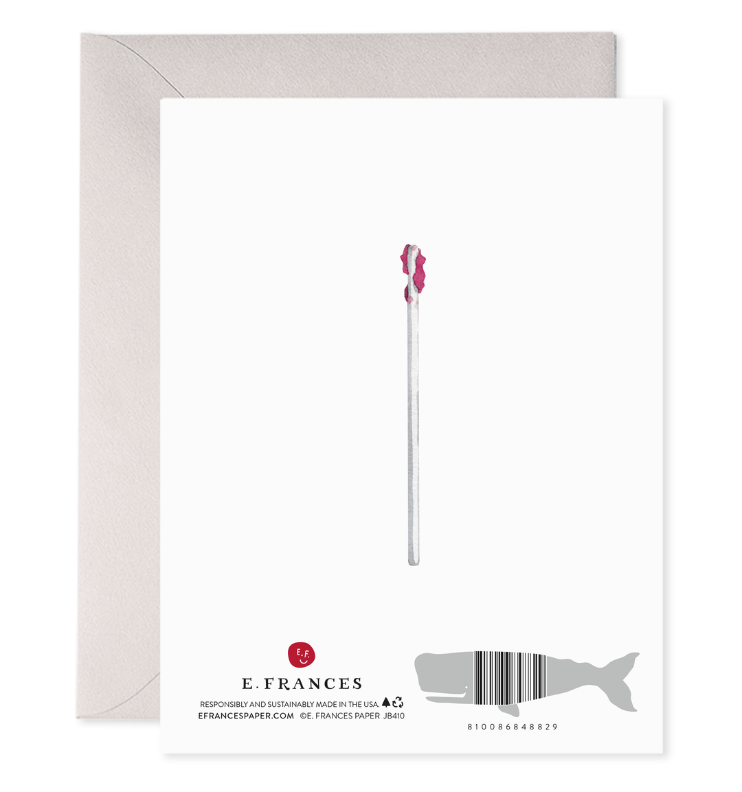 E. Frances Paper Cards Heart Lollipops Valentine's Day Greeting Card