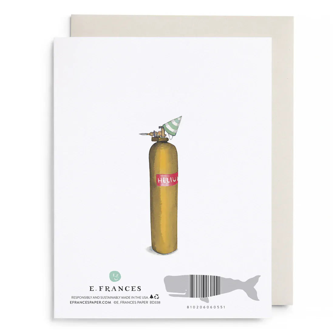 E. Frances Paper Cards Helium 21 Birthday Greeting Card