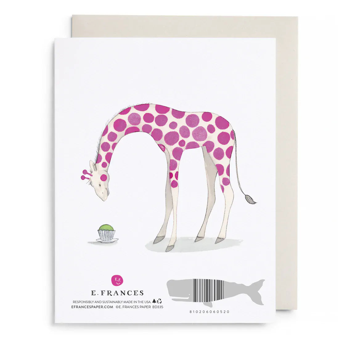 E. Frances Paper Cards Leaning Tower of Cupcakes Birthday Greeting Card