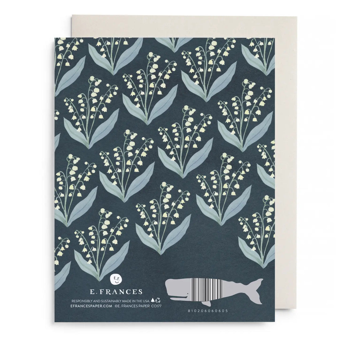 E. Frances Paper Cards Lily of the Valley Sympathy Greeting Card