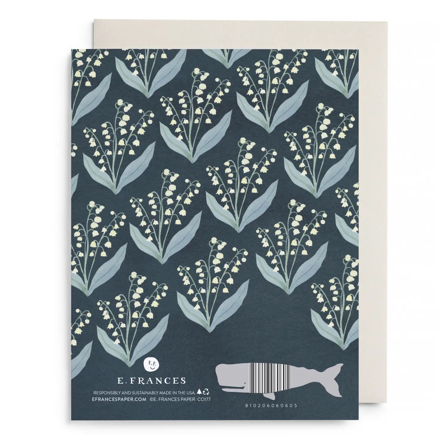 E. Frances Paper Cards Lily of the Valley Sympathy Greeting Card