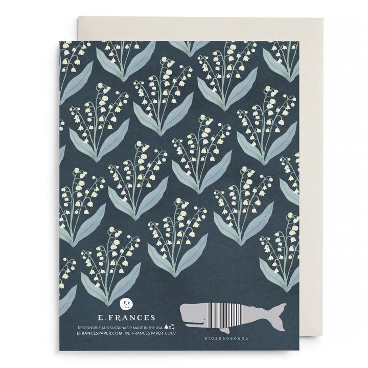E. Frances Paper Cards Lily of the Valley Sympathy Greeting Card