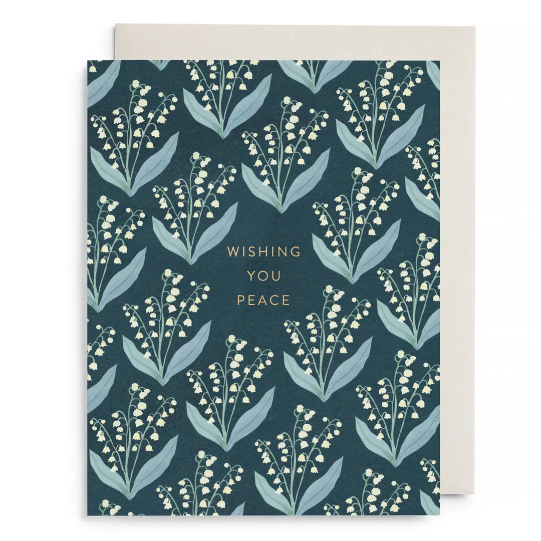E. Frances Paper Cards Lily of the Valley Sympathy Greeting Card