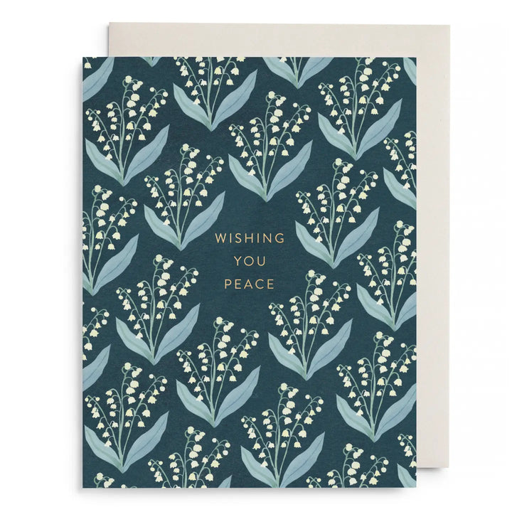 E. Frances Paper Cards Lily of the Valley Sympathy Greeting Card