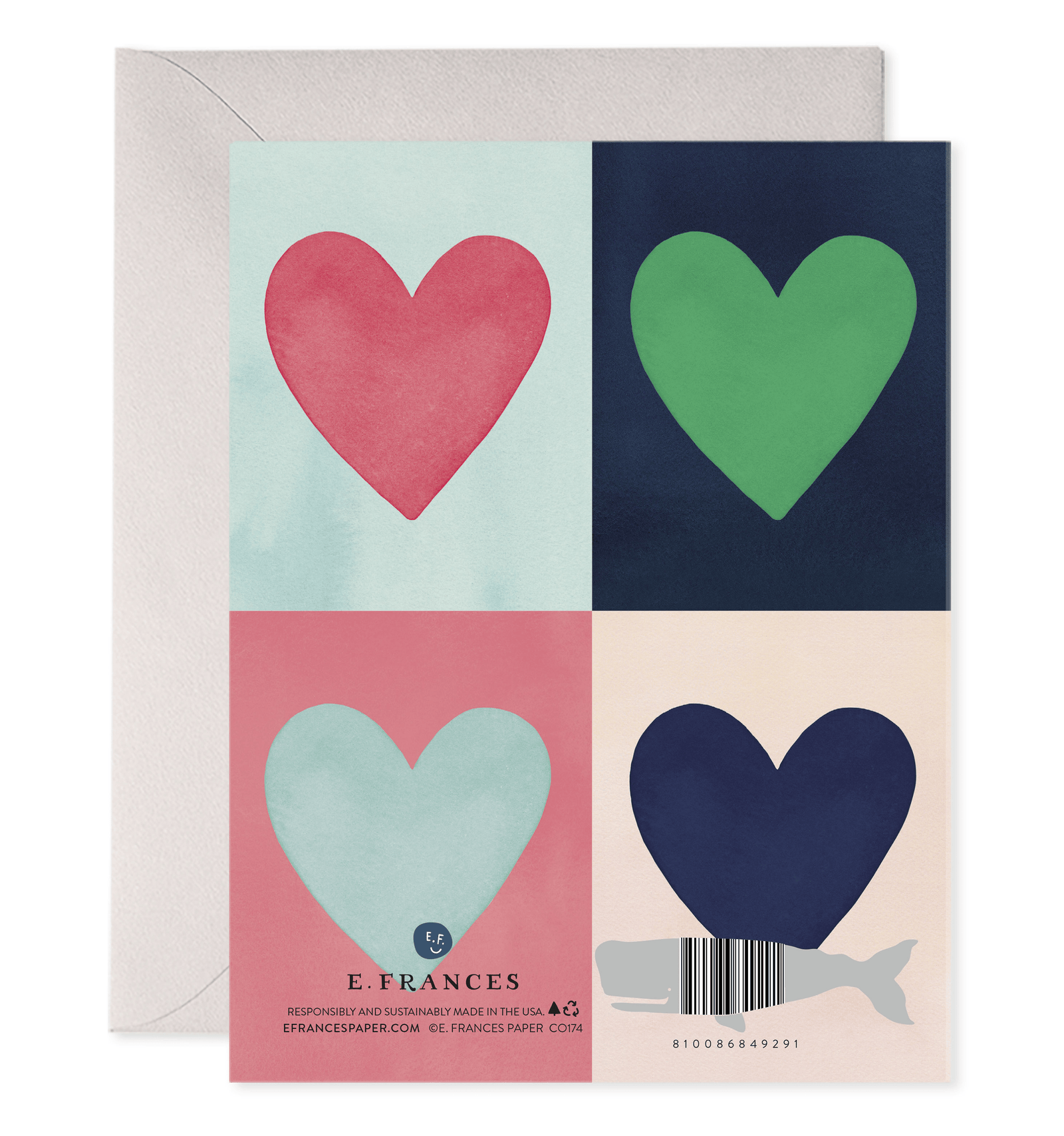 E. Frances Paper Cards Love To You Hearts Greeting Cards | Sending Love to You