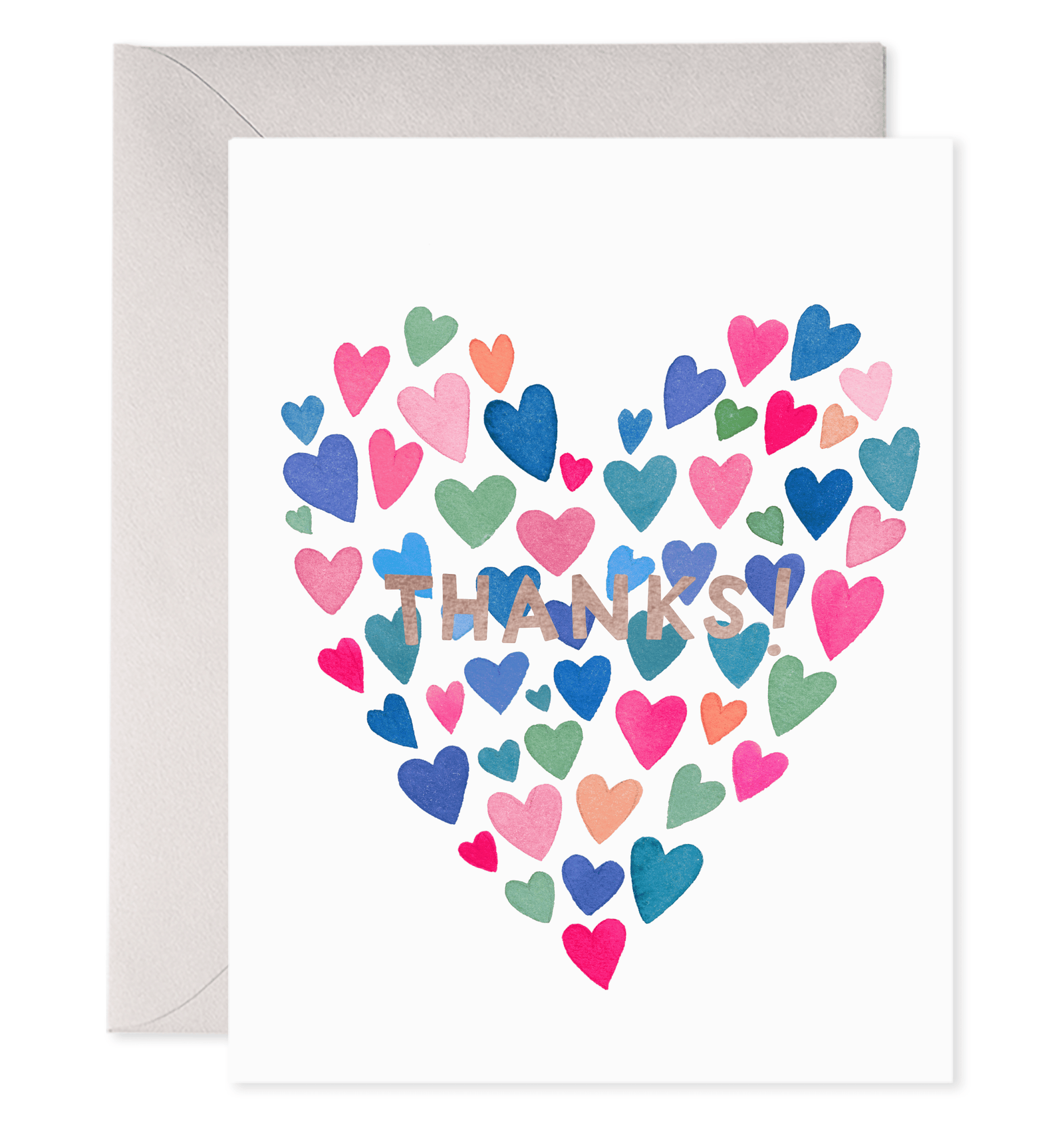 E. Frances Paper Cards Many Hearts Boxed Set of 6 Thank You Greeting Cards