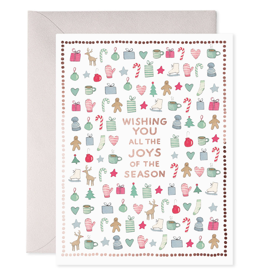 E. Frances Paper Cards Merry Motif Holiday Greeting Card