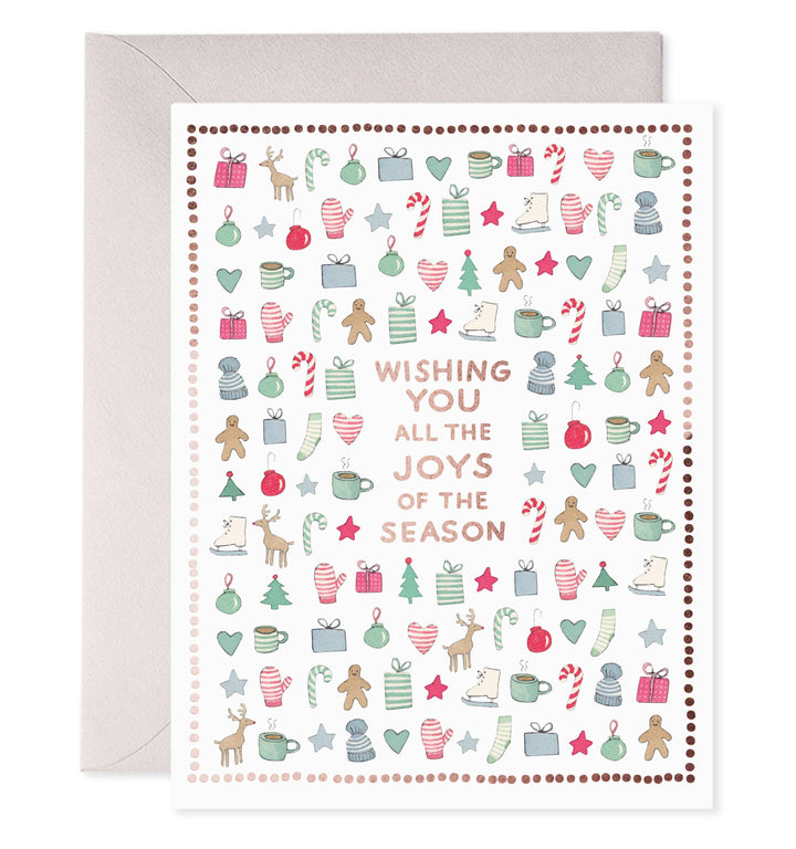 E. Frances Paper Cards Merry Motif Holiday Greeting Card