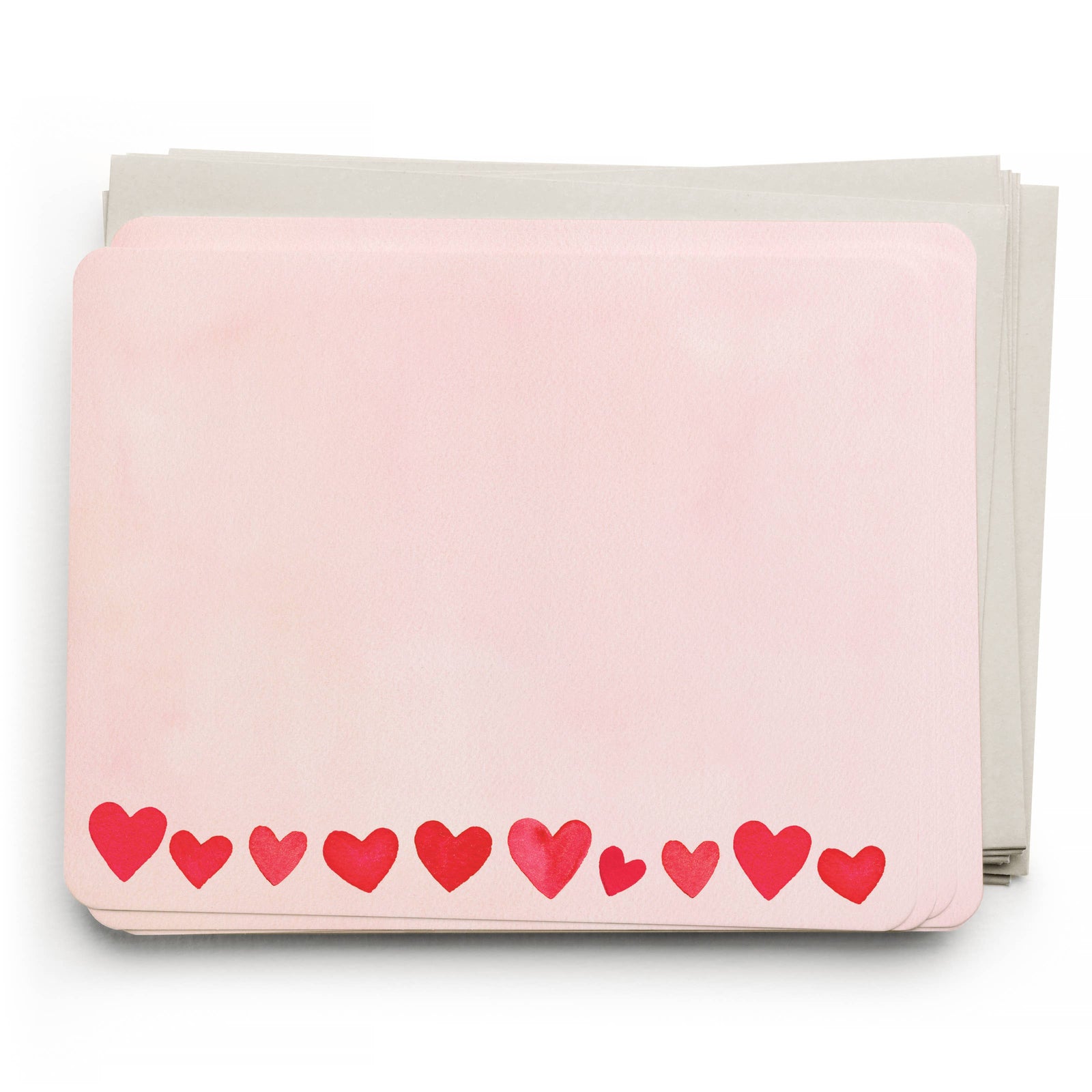 E. Frances Paper Cards Mini Hearts Blush Flat Note Set