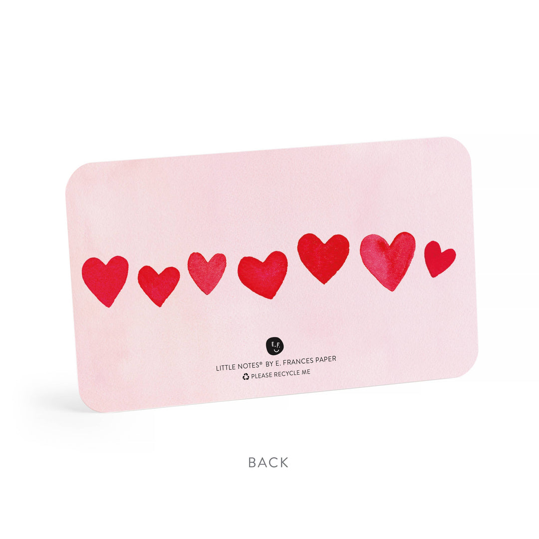 E. Frances Paper Cards Mini Hearts Blush Little Notes®