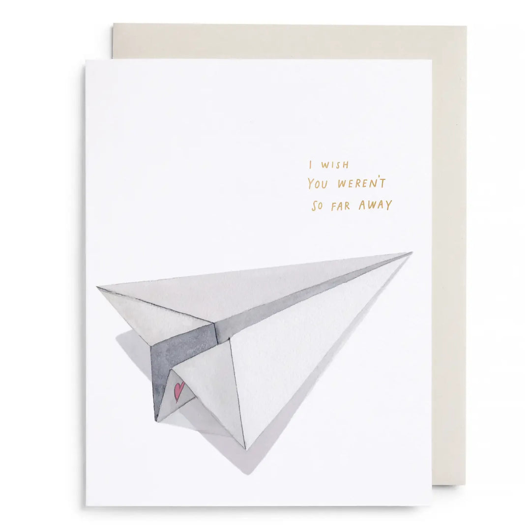 E. Frances Paper Cards Paper Airplane Love and Friendship Greeting Card