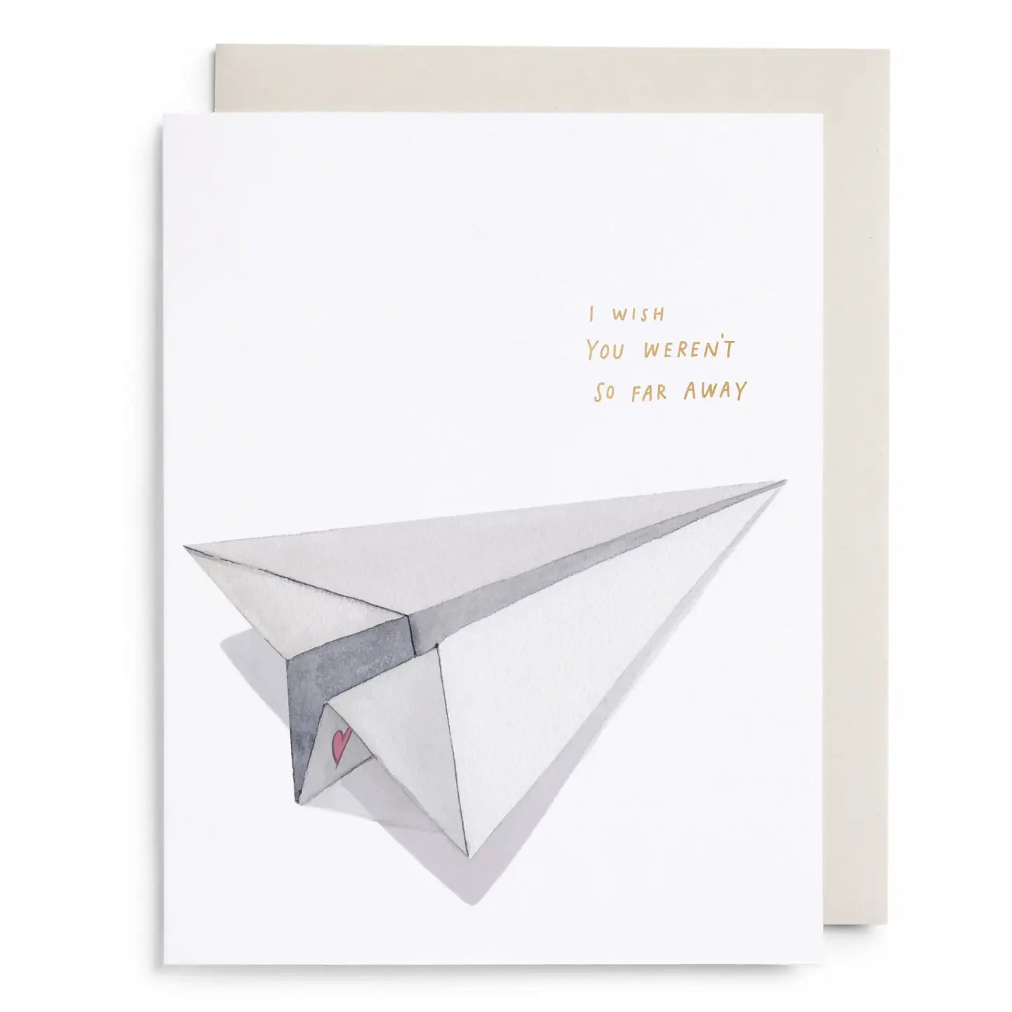 E. Frances Paper Cards Paper Airplane Love and Friendship Greeting Card