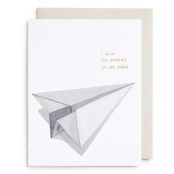 E. Frances Paper Cards Paper Airplane Love and Friendship Greeting Card