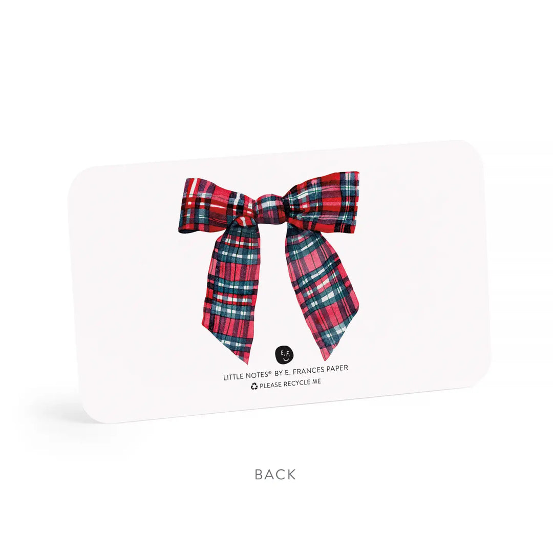 E. Frances Paper Cards Plaid Bow Little Notes