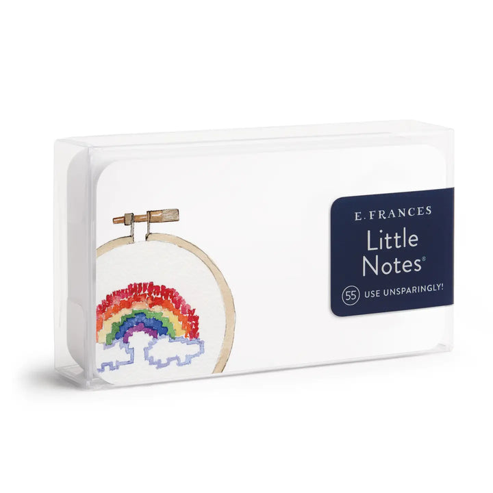 E. Frances Paper Cards Rainbow Cross Stitch Little Notes