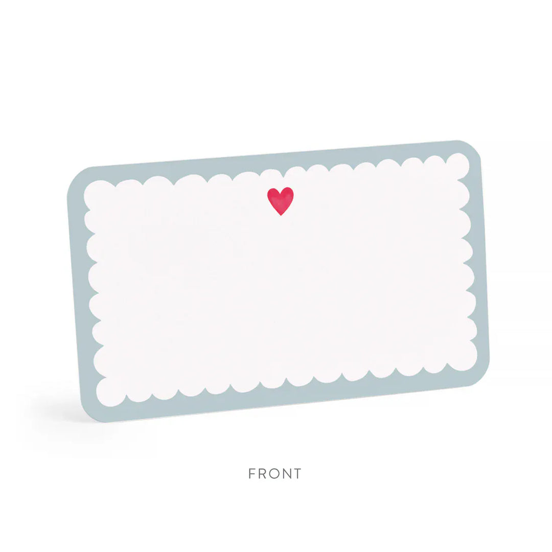 E. Frances Paper Cards Scalloped Heart Little Notes® Duo Set
