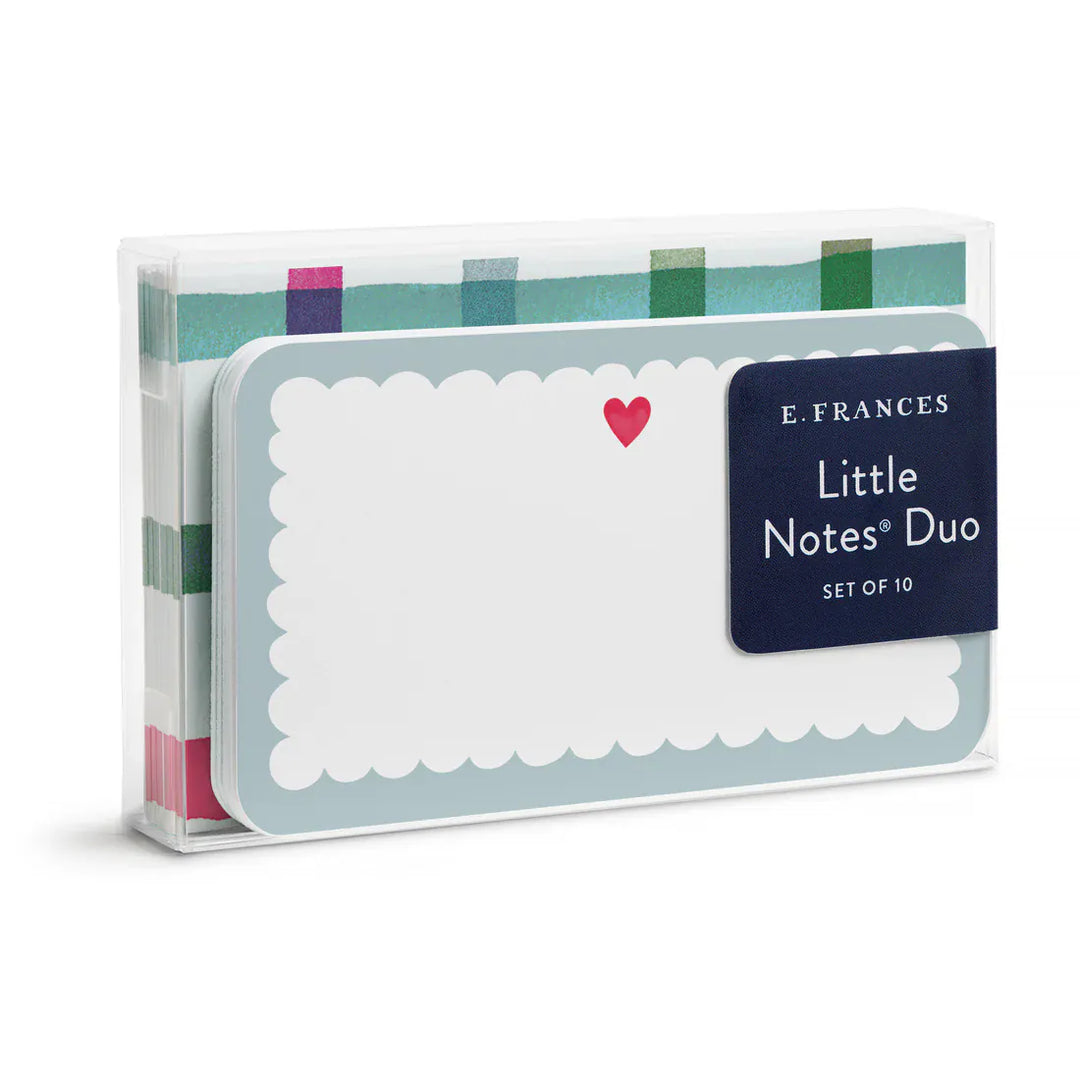 E. Frances Paper Cards Scalloped Heart Little Notes® Duo Set