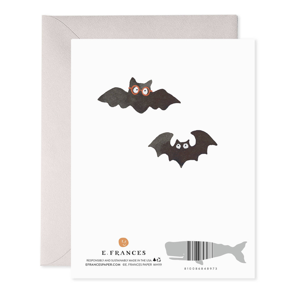 E. Frances Paper Cards Spooky Bats Halloween Greeting Card