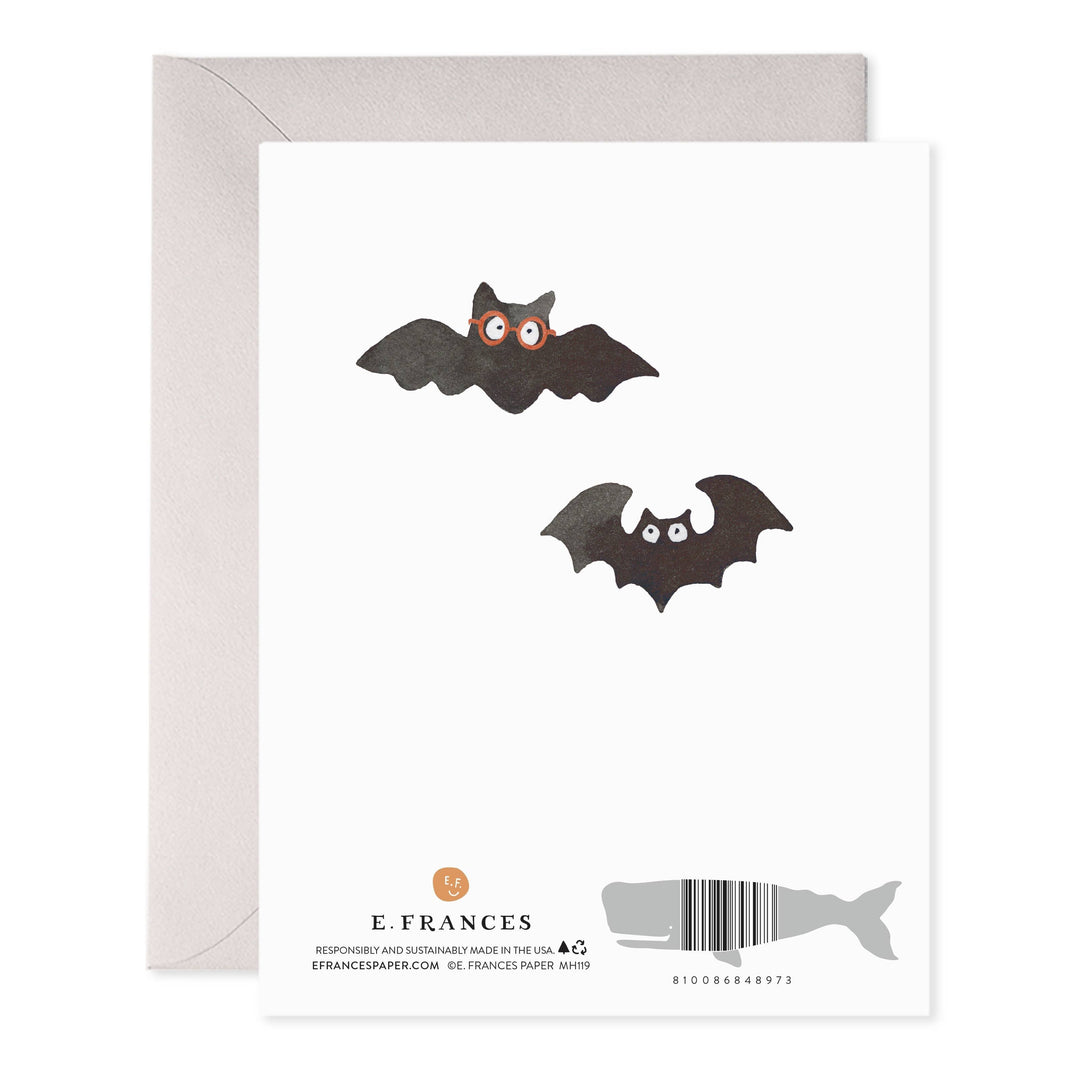 E. Frances Paper Cards Spooky Bats Halloween Greeting Card