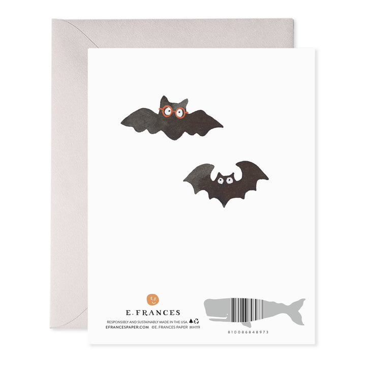 E. Frances Paper Cards Spooky Bats Halloween Greeting Card