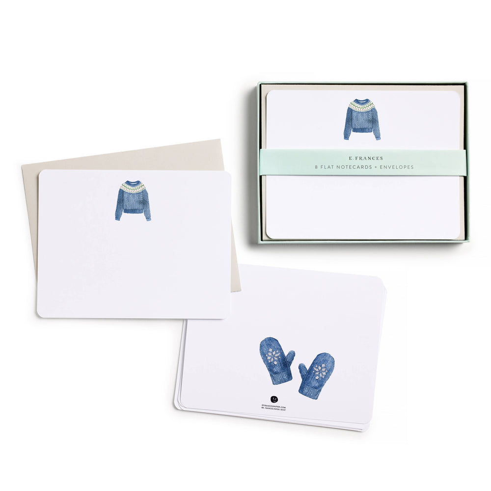 E. Frances Paper Cards Sweater Weather Flat Note Set