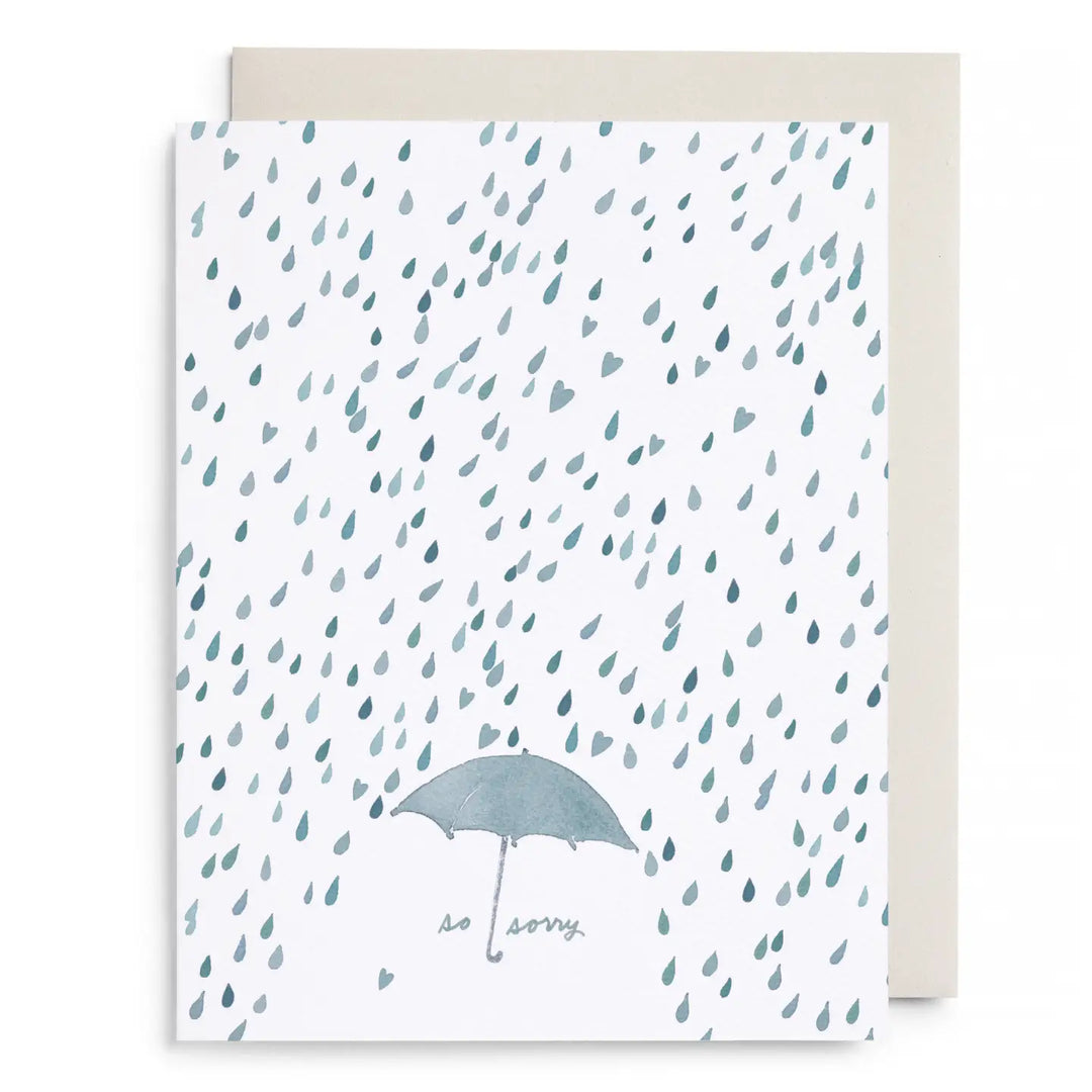 E. Frances Paper Cards Umbrella So Sorry Greeting Card