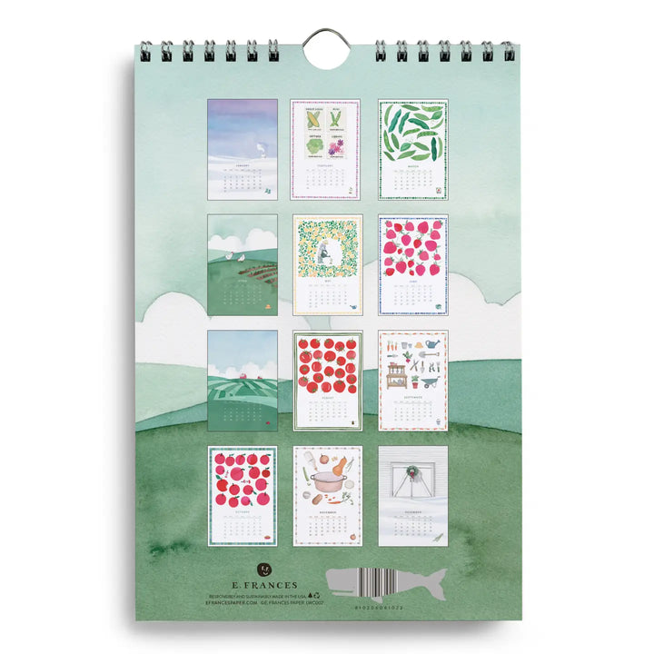 E. Frances Paper Paper A Year in the Garden Little Calendar