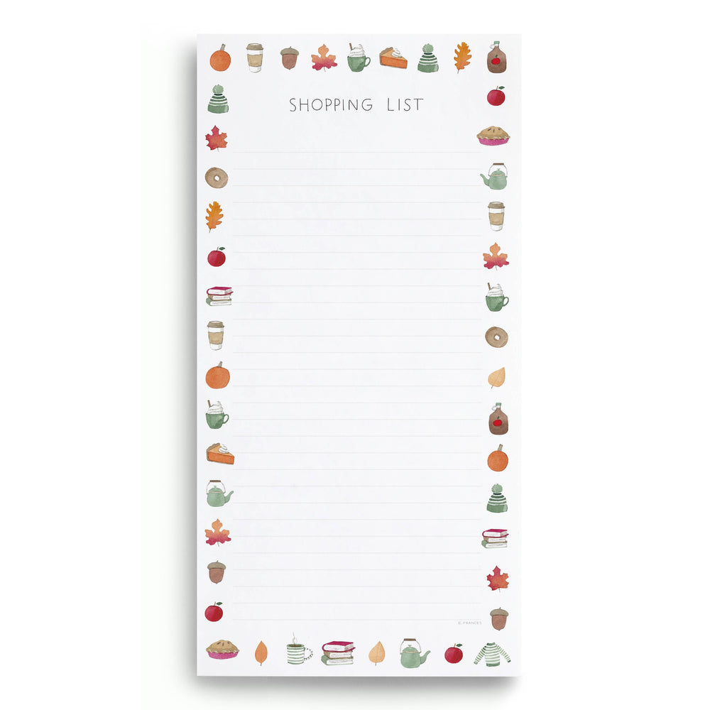 E. Frances Paper paper Crisp & Cozy Market Notepad | Fall Shopping List