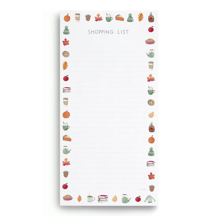 E. Frances Paper paper Crisp & Cozy Market Notepad | Fall Shopping List