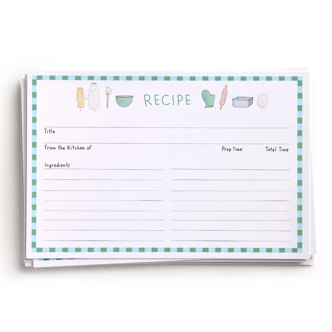 E. Frances Paper Paper Dessert First Recipe Card Set