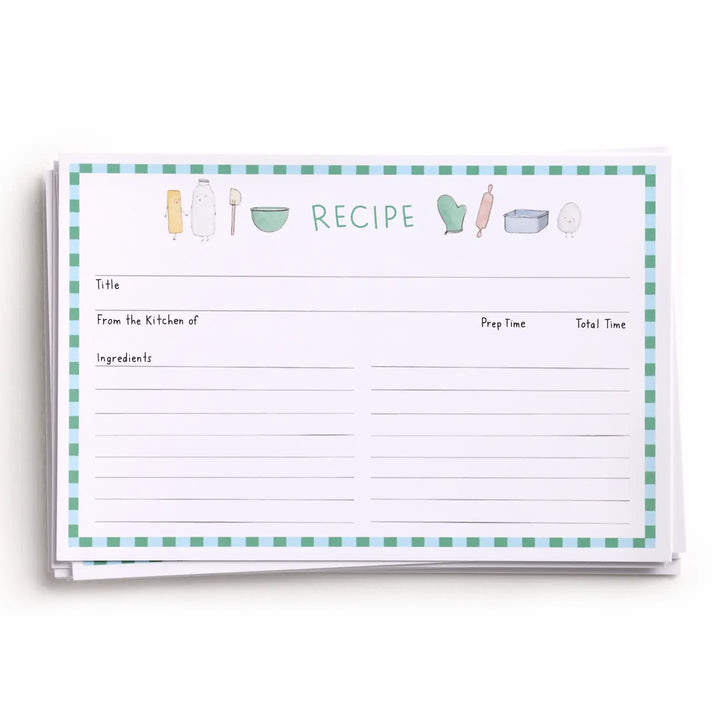 E. Frances Paper Paper Dessert First Recipe Card Set