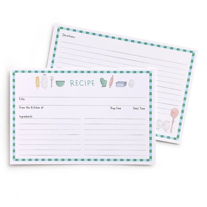 E. Frances Paper Paper Dessert First Recipe Card Set