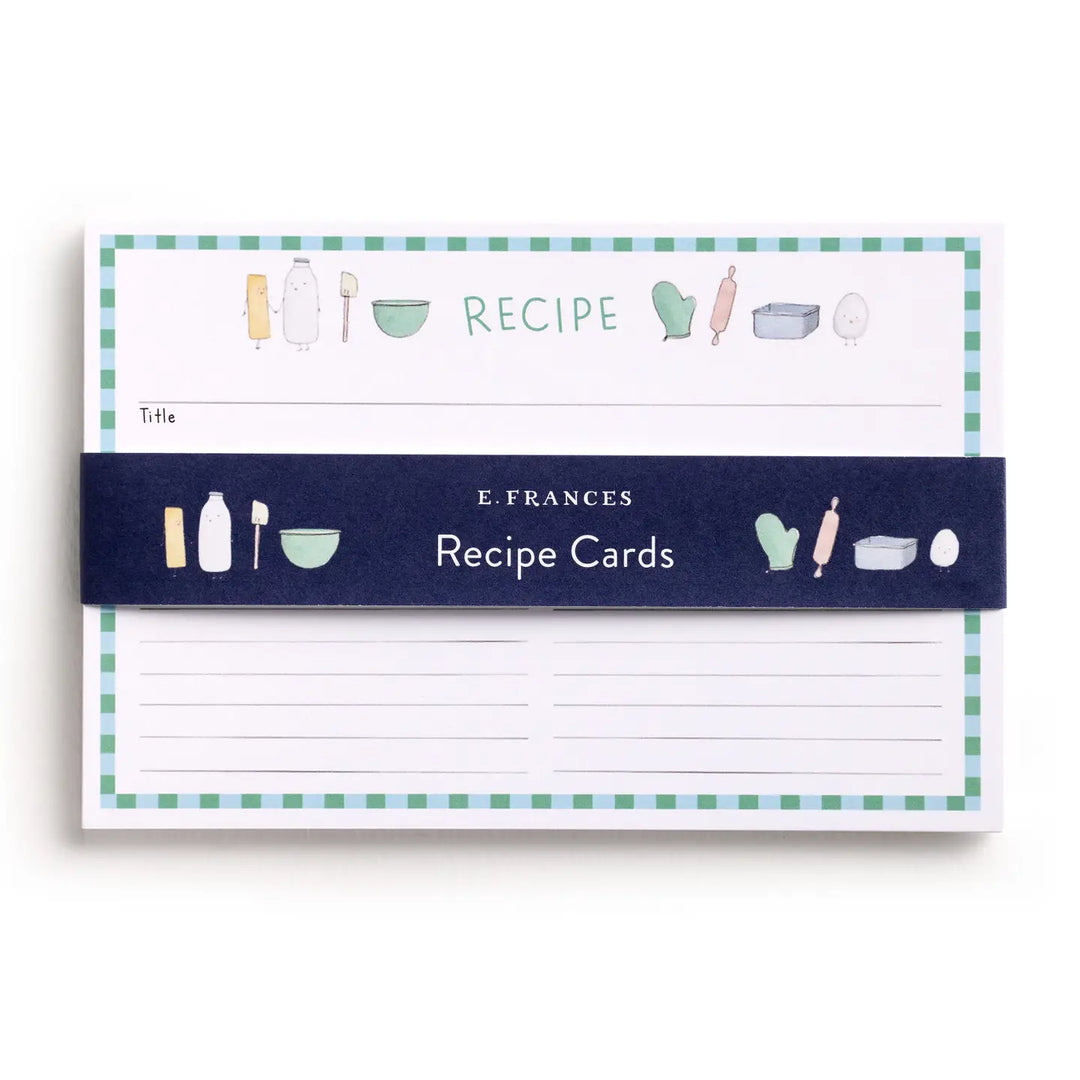 E. Frances Paper Paper Dessert First Recipe Card Set