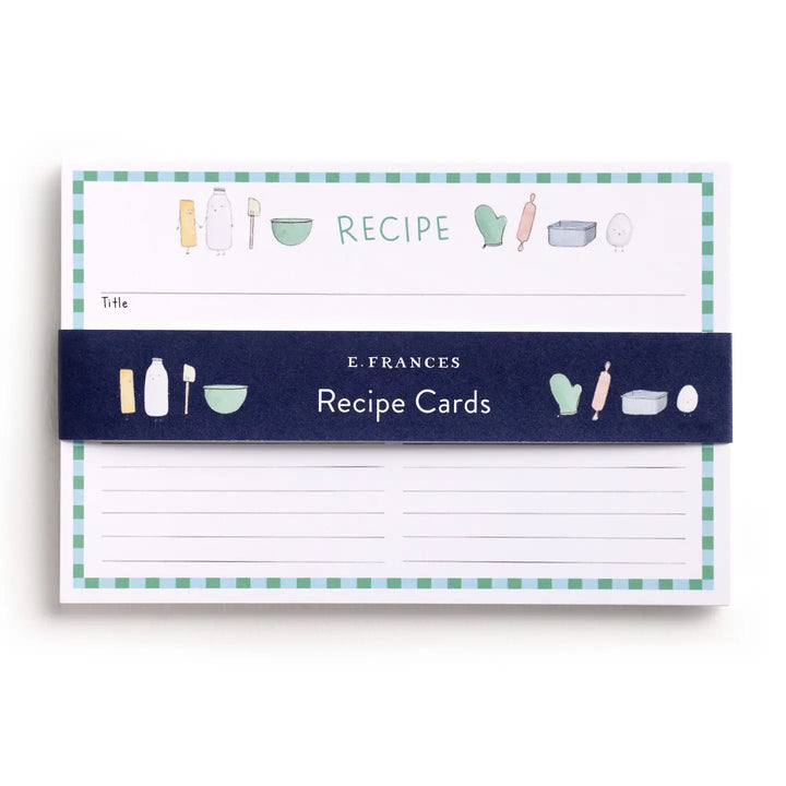 E. Frances Paper Paper Dessert First Recipe Card Set