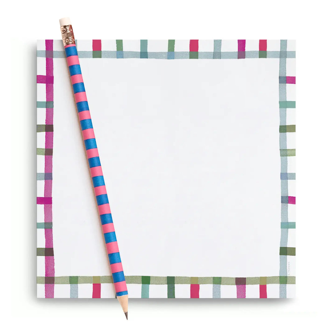 E. Frances Paper Paper Happy Plaid Chunky Notepad